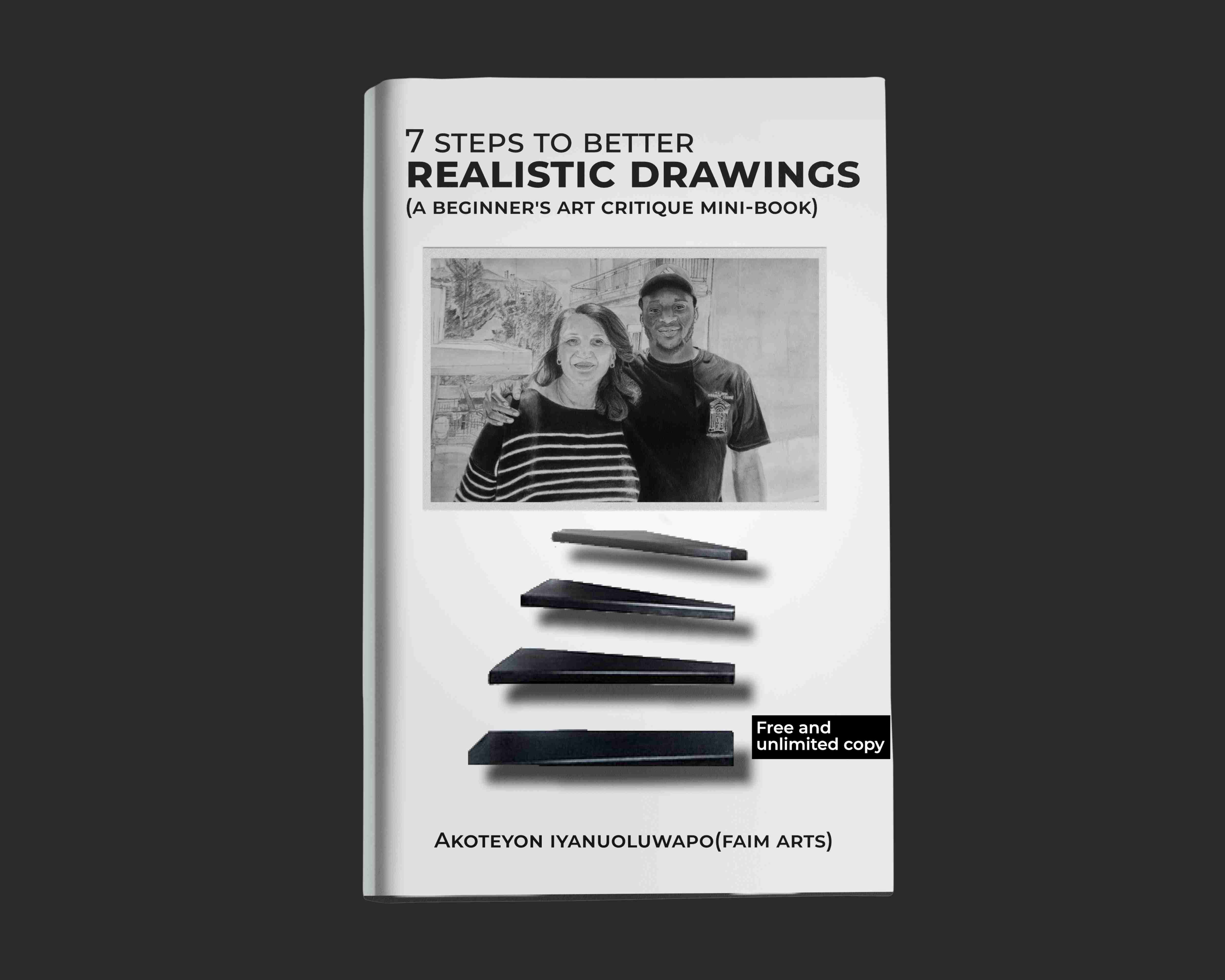 7 steps to better realistic drawings book cover